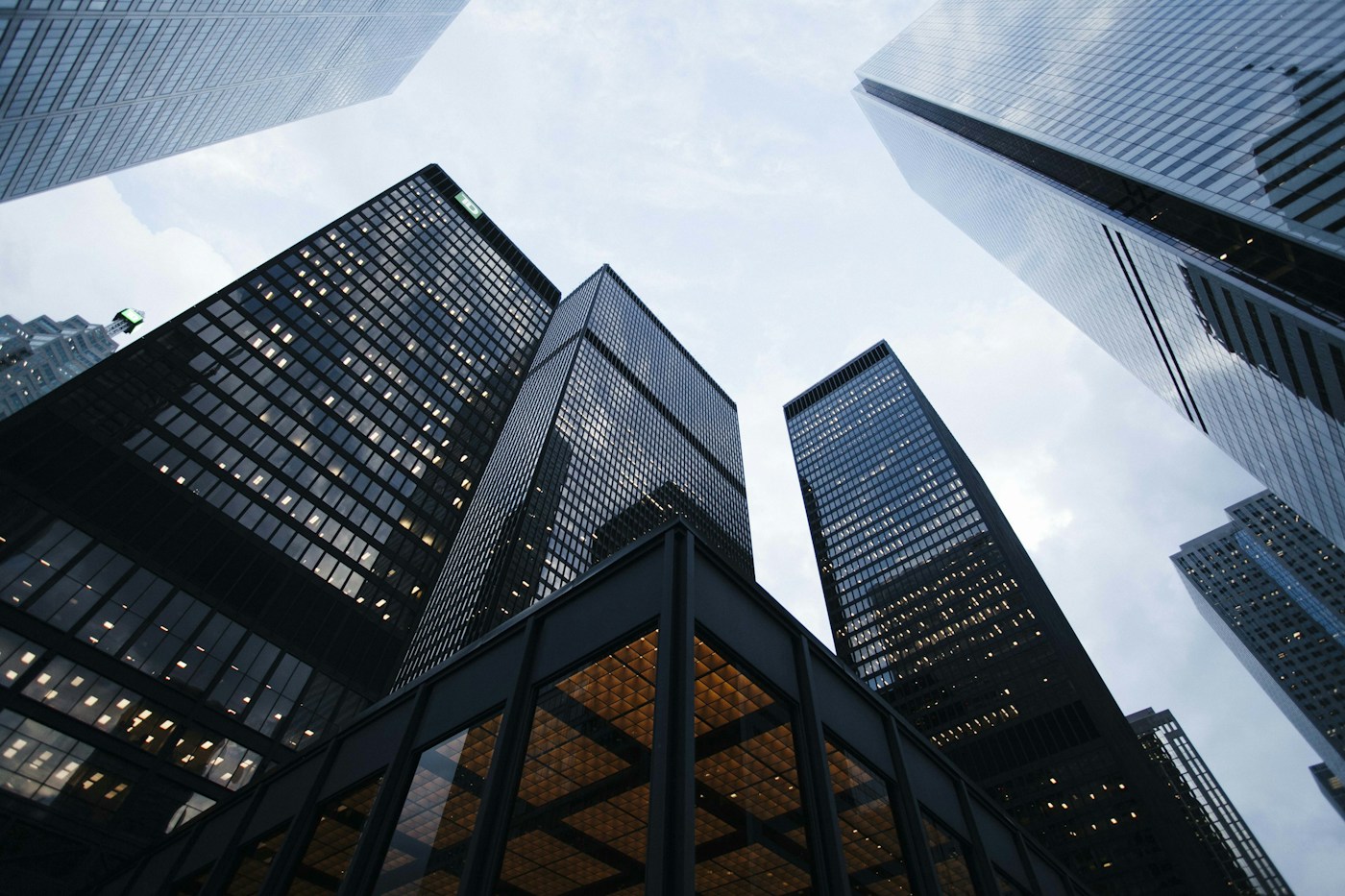 Architecture in an urban business district